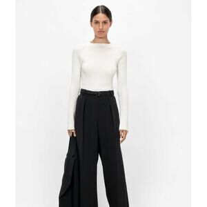 Veronika Maine Black Pleated‎ Dress Pants Size AUS 6 Tapered Leg Work